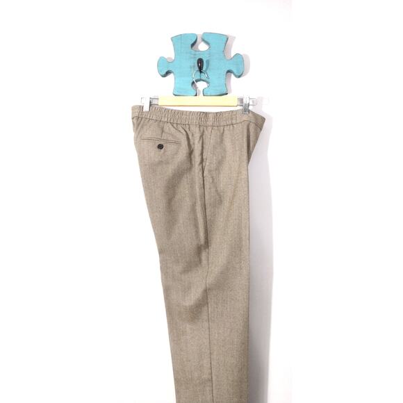 Talbots Womens Brown Italian Flannel Lined Trousers Slacks Pants Size 10 - Picture 3 of 13